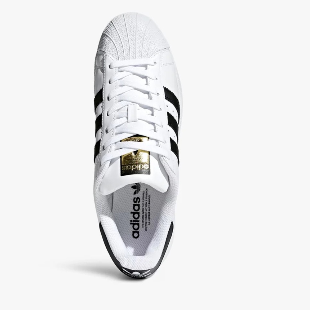 Adidas Superstar Mens 8.5 White/Black~ NEW WITH TAGS - Picture 2 of 10